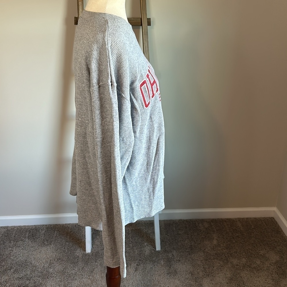 The Ohio State Buckeyes Long Sleeve Waffle Top Size Medium by Jansport - Picture 6 of 16